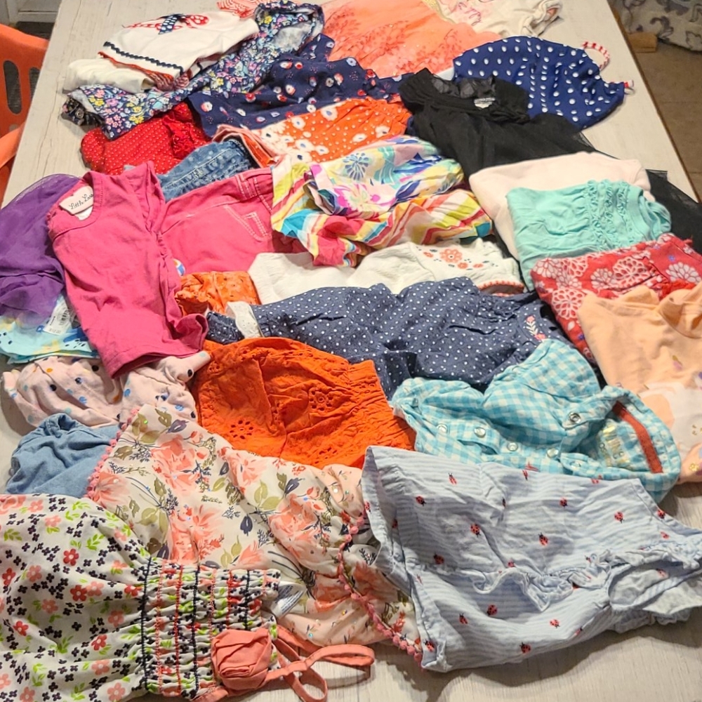 12 month baby girl summer lot-29 pieces